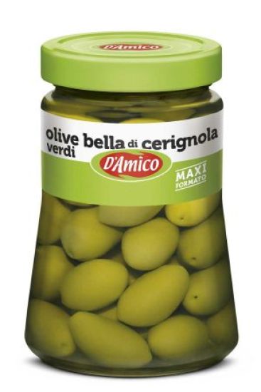 D'amico - Bella di Cerignola Green Olives in Brine 1Kg image