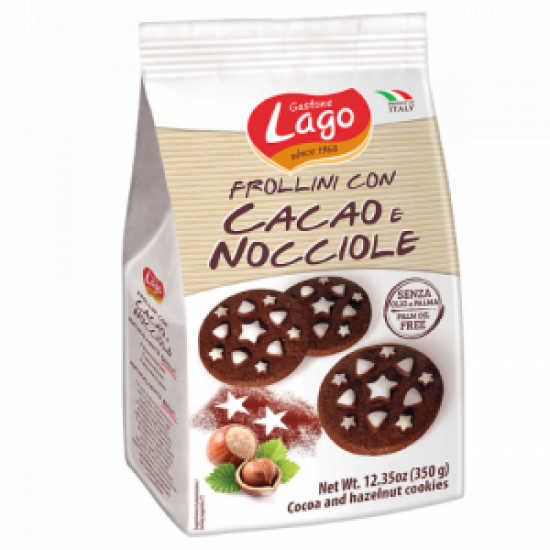 Gastone Lago - frollini con cacao e nocciole/Cacao Hazelnut Cookies 350g image