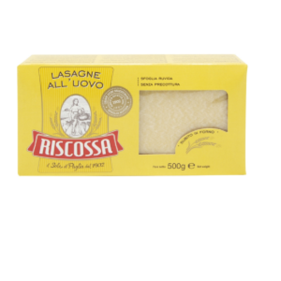 Riscossa - Egg Lasagne Pasta 500g  image