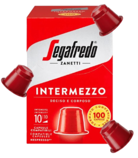Segafredo - Intermezzo Nespresso Compatible Plastic Capsules 100 x 5.1g image