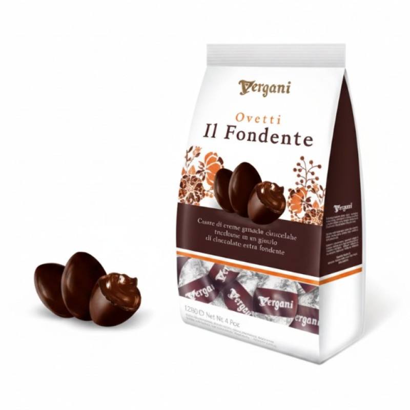 Vergani - Dark Chocolate Easter Eggs with Ganache 120g