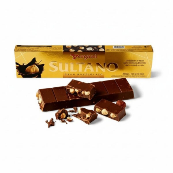 Vergani - Sultano Chocolate Bar With Hazelnut 250g