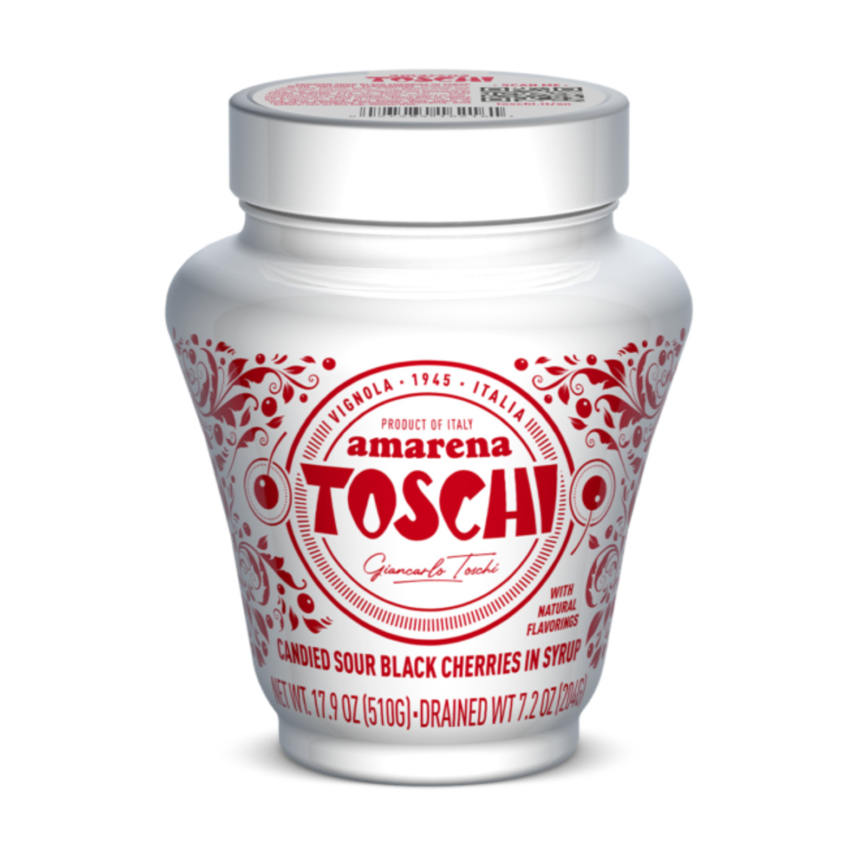 Toschi - Cherries in Syrup Anforette 510g