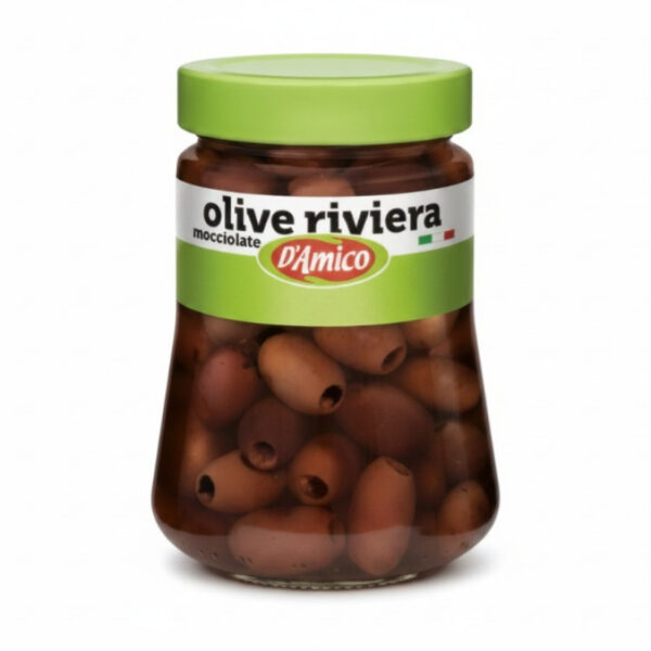 D'Amico - Pitted Leccino Riviera olives in brine 290g