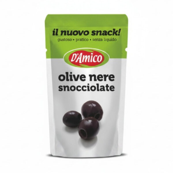 D'Amico - Pitted Black Olives In Bag 75g
