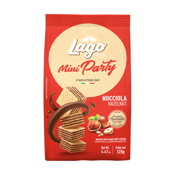 Gastone Lago - Mini Party Hazelnut Wafers 125g