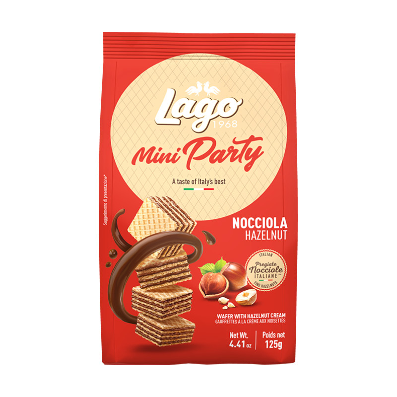 Gastone Lago - Mini Party Hazelnut Wafers 125g