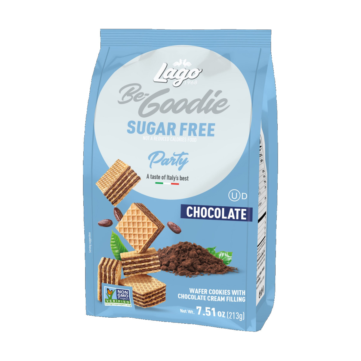 Gastone Lago - Sugar-Free Party Cocoa Wafers 213g