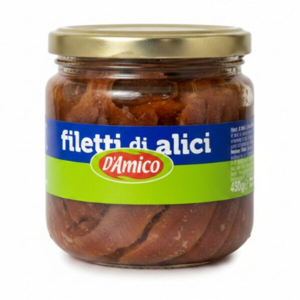D'Amico - Anchovy Fillets in sunflower oil 430g