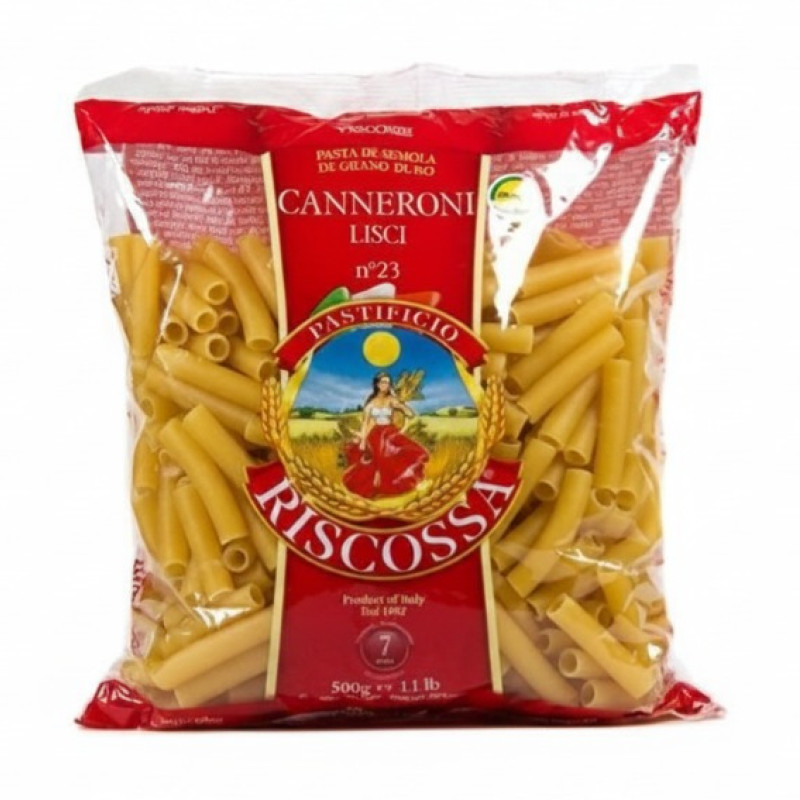 Riscossa - Caneroni Lisci Pasta 500g