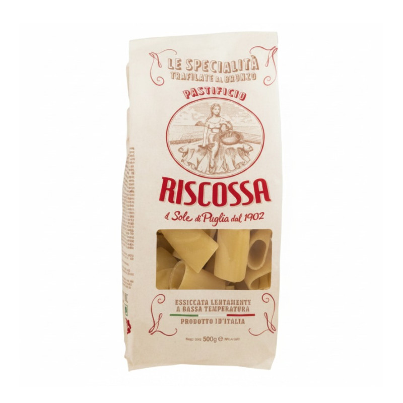 Riscossa - Paccheri Bronze Die Cut Pasta 500g