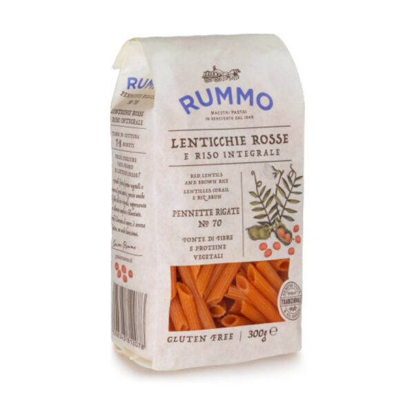Rummo - Lentil Pennette Rigate No. 70 Gluten-free Pasta 300g
