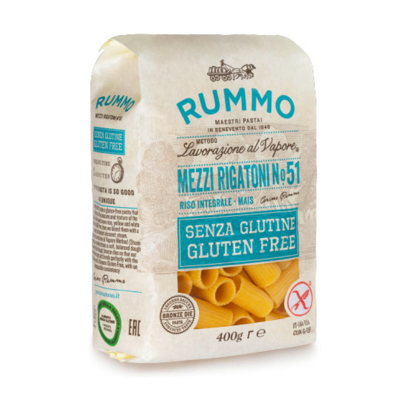 Rummo - Mezzi Rigatoni No. 51 Gluten-Free Pasta