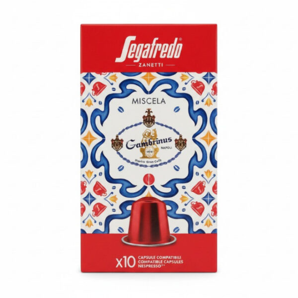 Segafredo - Caffe Miscela Gambrinus Nespresso Compatible capsules 10 X 5.1g