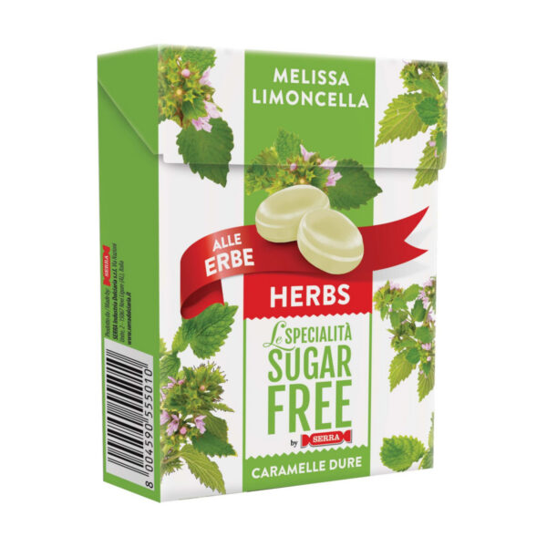 Serra - Sugar free Melissa Limoncella sweets 50g