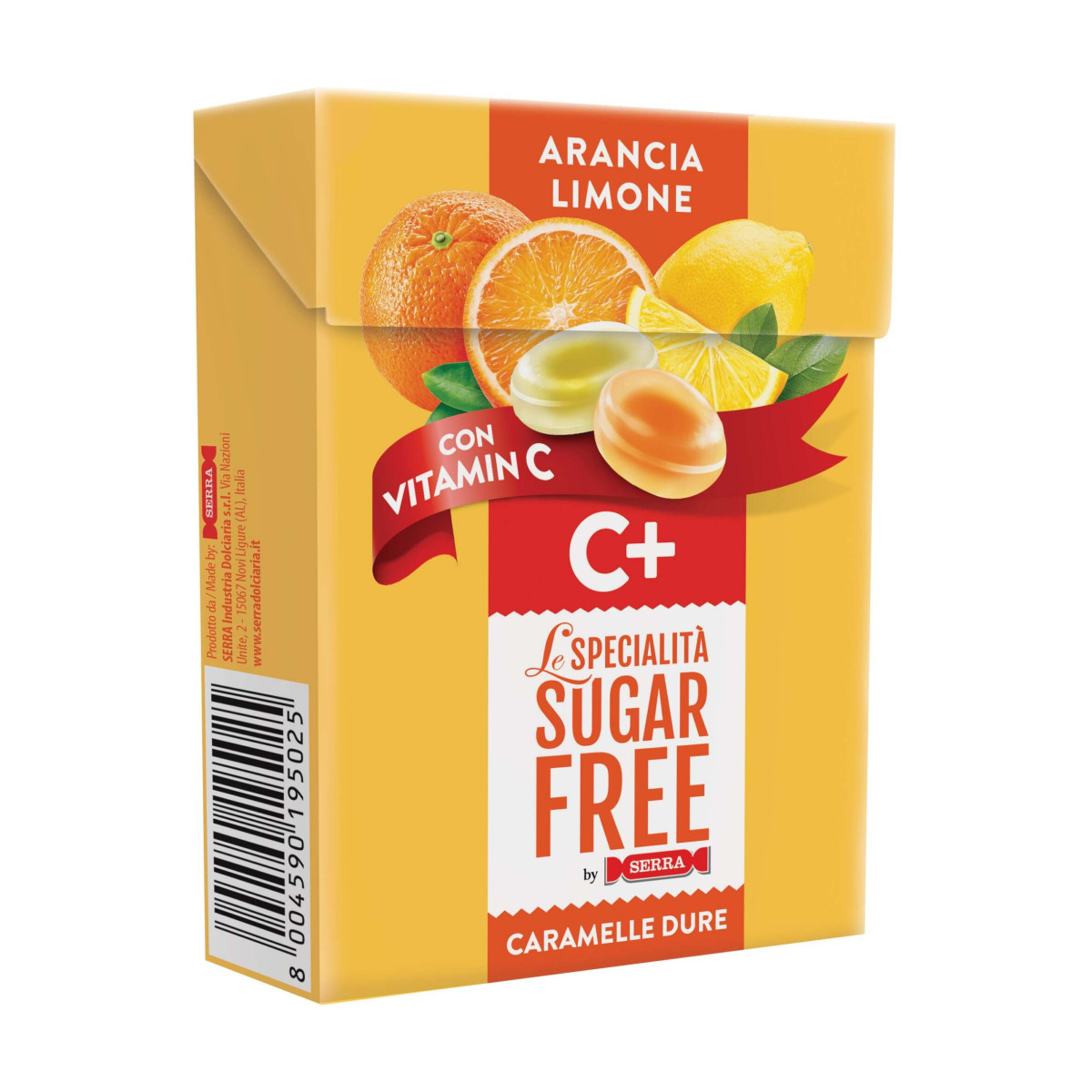 Serra - Sugar free Orange & Lemon sweets with Vitamin C 50g
