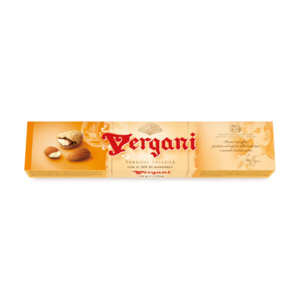 Vergani - Crunchy Nougat With Almond Bar 250g