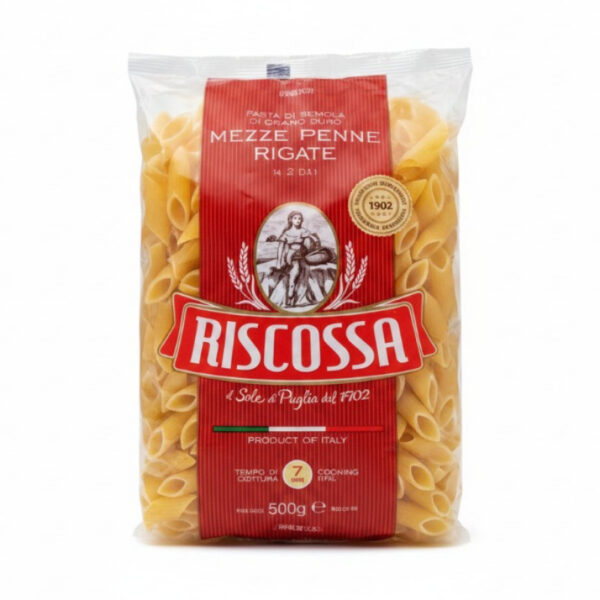 Riscossa - Mezze Penne Rigate Pasta 500g