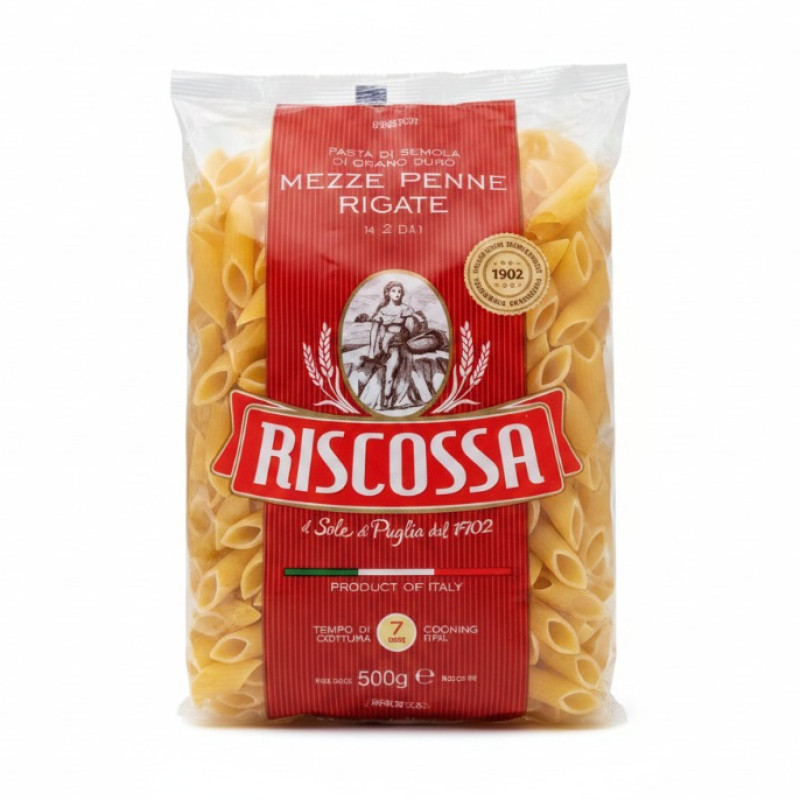 Riscossa - Mezze Penne Rigate Pasta 500g