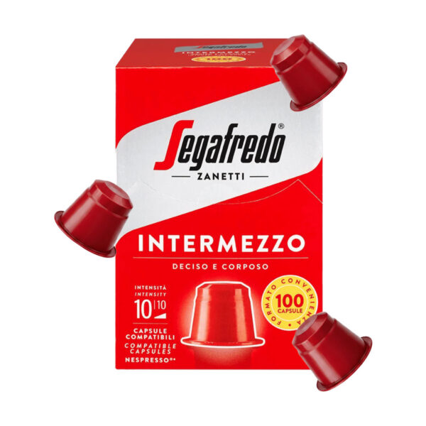 Segafredo - Intermezzo Nespresso Compatible Plastic Capsules 100 x 5.1g